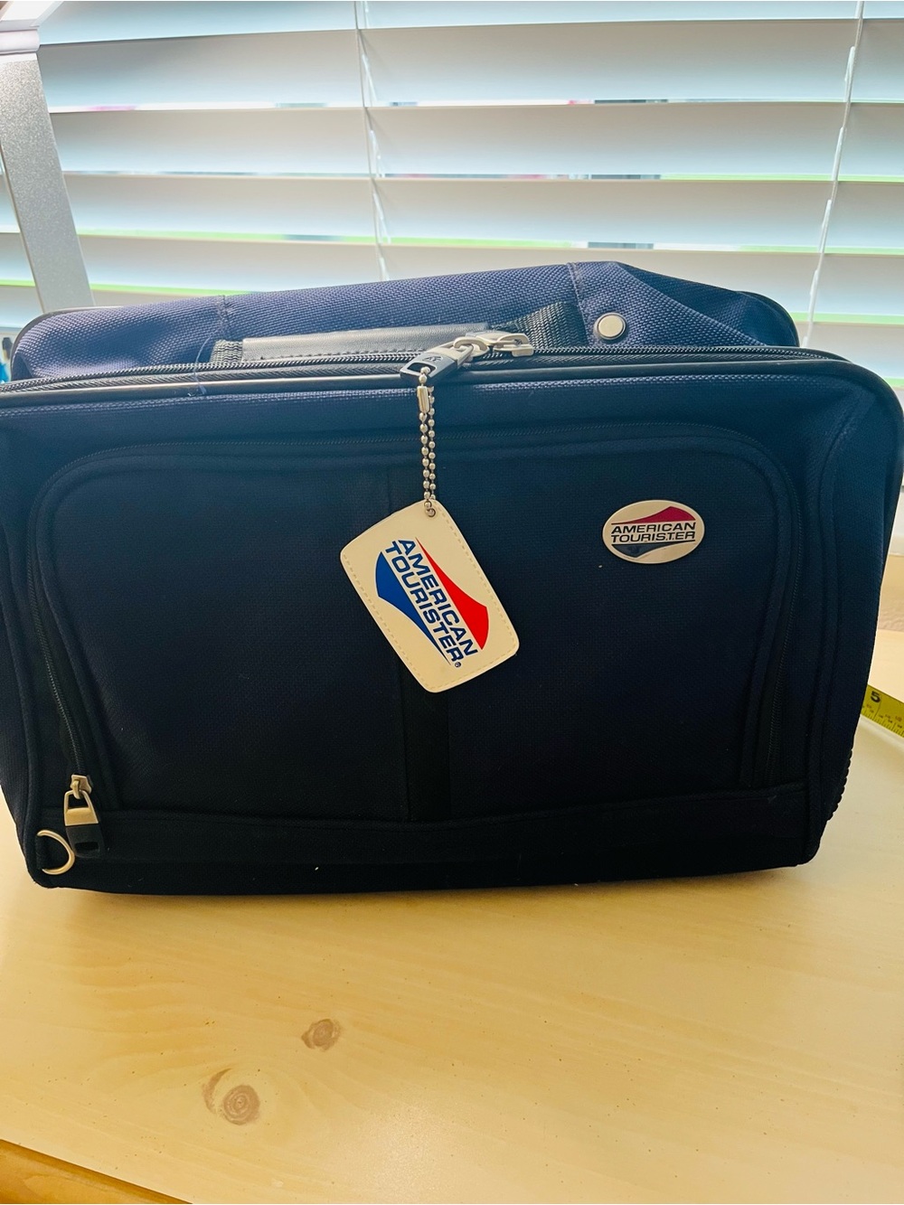 American Tourister Blue Travel bag with Badge